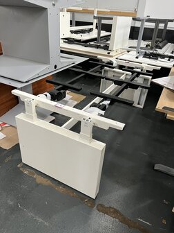 Vepa Zit sta vergadertafel 240x120, onderstel en blad wit