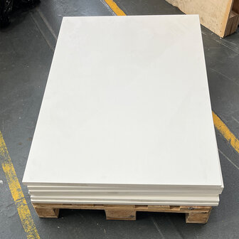 Bureaubladen 120x80 25mm, Wit / 2nd-life